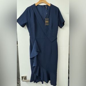 Brand New Navy Blue Dress size L
